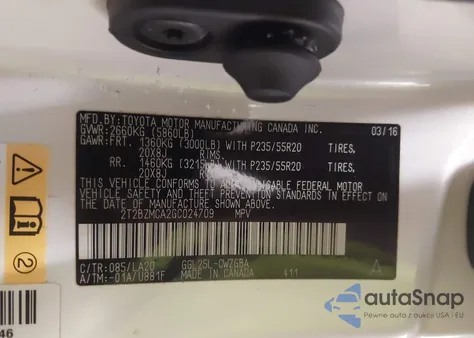 2016 Lexus Rx 350 z USA, uszkodzony, nr VIN 2T2BZMCA2GC024709